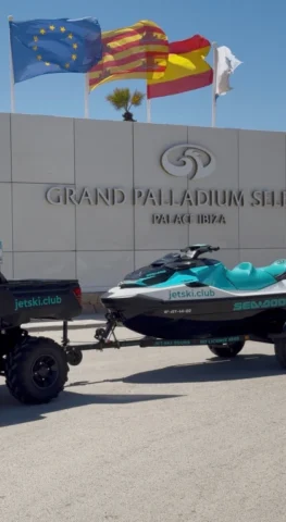 JetSki Club Ibiza hotel pickup service at Palladium Palace Playa d’en Bossa