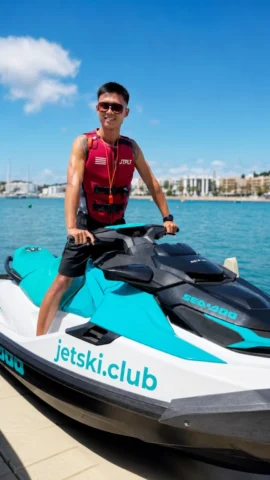 Jing Fan Ye Liu Senior Jet Ski Instructor guiding jet ski tours in Ibiza