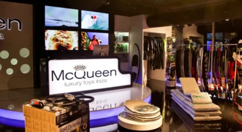 McQueen Luxury Toys luxury watersports and yacht toys store at Port Adriano Marina in Mallorca.
